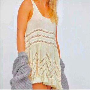 NWT Free People Intimately Polka Dot Trapeze Slip Dress Sz S